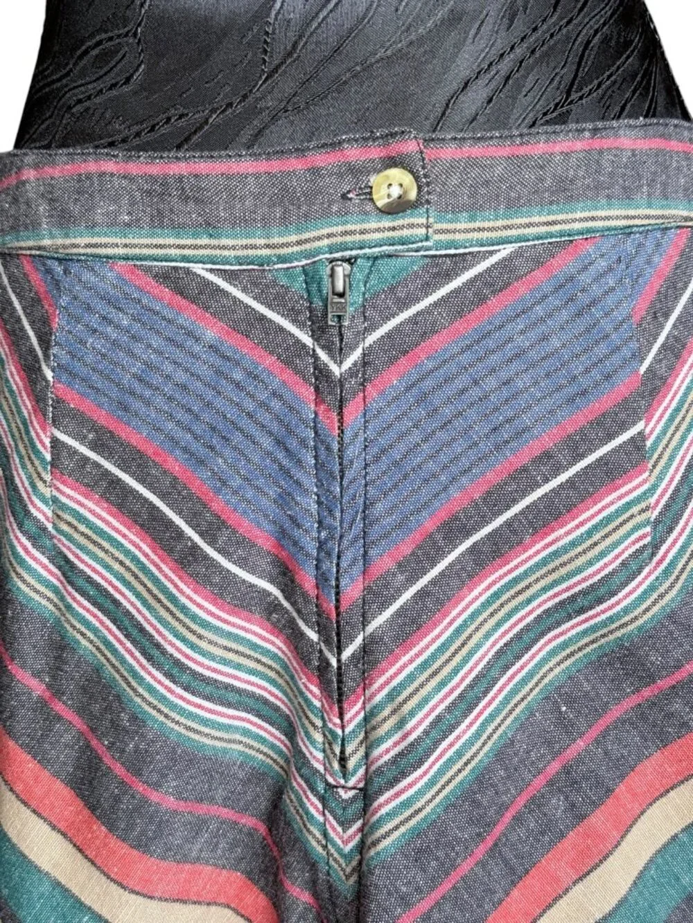 Free People Boho Tiered Cotton Midi Maxi Skirt Medium Multi-Color